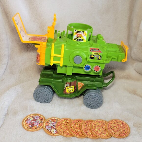 Teenage Mutant Ninja Turtles Pizza Thrower Vintage - Display Or Parts Only - Picture 1 of 15